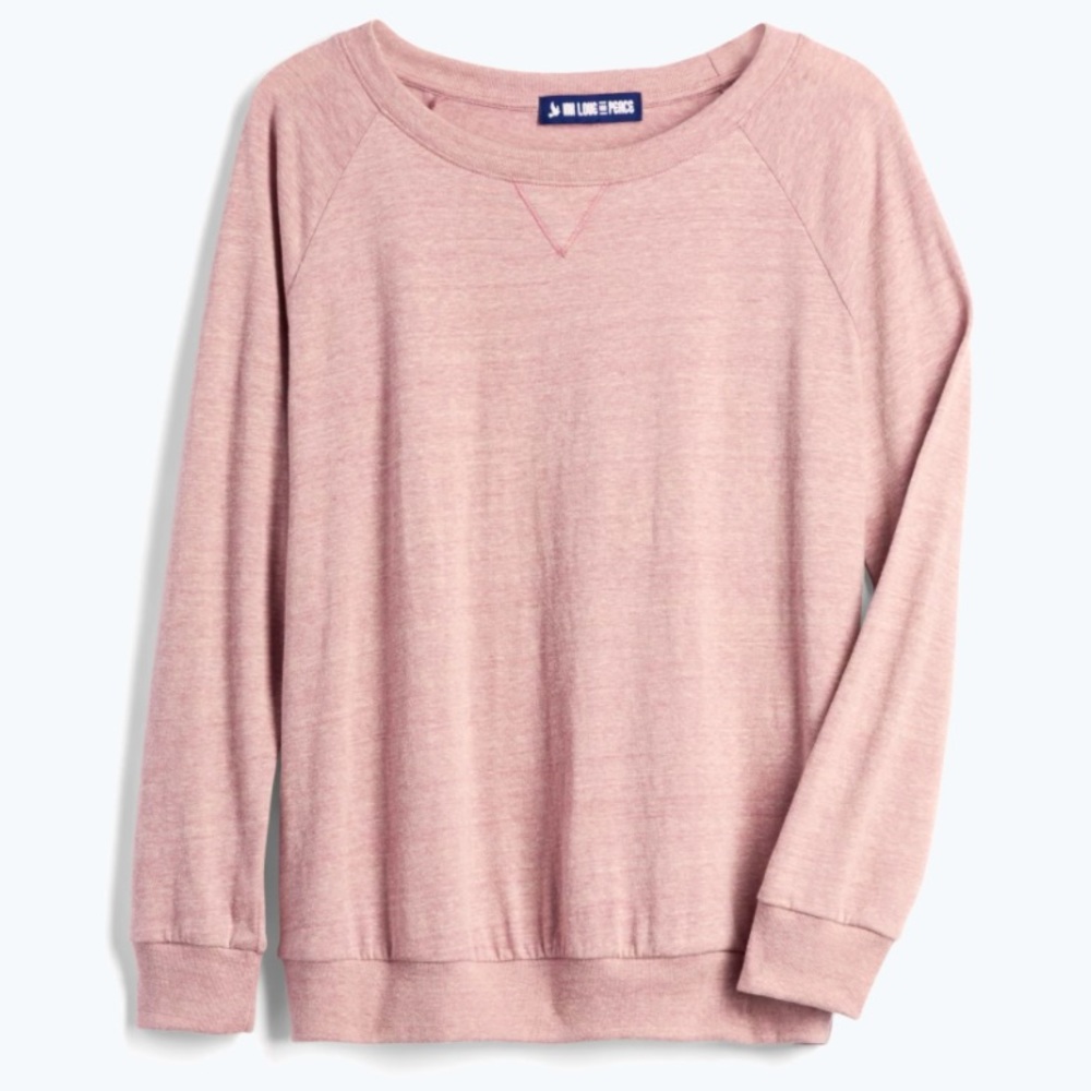 Ink Love & Peace | Monta Knit Pullover Sweatshirt | S | Light Pink